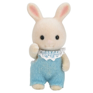森贝儿家族日本品牌公主玩具女孩娃娃屋仿真森林家族过家家植绒兔子公仔人偶-牛奶兔宝宝SYFC5063