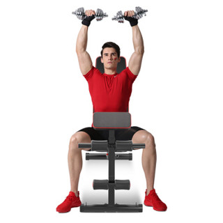 多德士多功能健身椅哑铃凳仰卧起坐健身器材家用腹肌板飞鸟卧推凳DDS1208B