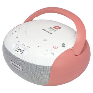 熊猫（PANDA）CD-306cd机复读机学生英语听力cd播放机家用蓝牙音箱光盘机MP3便携台式cd播放器胎教机（红）