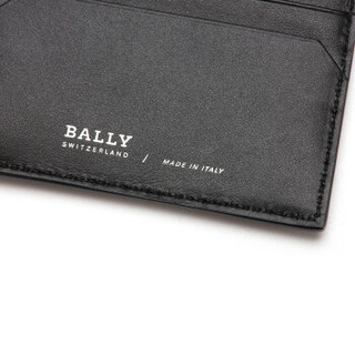 BALLY 巴利 黑色纯色短款牛皮钱包 SETRILL 20 6208318
