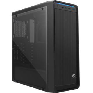 Tt(Thermaltake)启航者S5 黑色 中塔机箱(支持24cm水冷排/侧透/背部理线/U3/支持长显卡/游戏机箱)