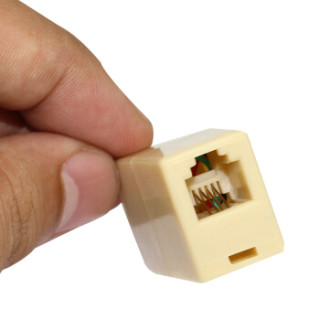 星遥博(cinyobo)cyb-zt03-10 rj11电话直通头对接头连接器电话线延长