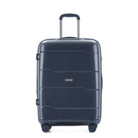 antler 安特丽 拉杆箱 商务男女超轻PP行李箱时尚大容量耐磨飞机轮登机箱旅行箱20英寸海关锁 A882 蓝色