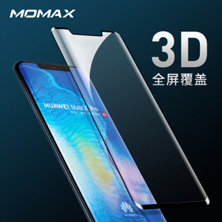 摩米士（MOMAX）华为mate20pro钢化膜 mate20pro全屏3D曲面玻璃膜 黑色