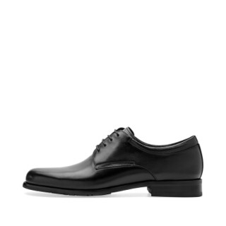莱尔斯丹 le saunda 时尚商务正装圆头系带男单皮鞋 LS 9TM46001 黑色 38