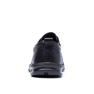 cele 策乐 商务休闲鞋男士头层牛皮系带防滑舒适时尚百搭 黑色 40码 M8C1S16102