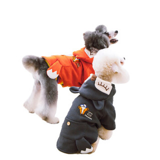 它它Touchdog 个性狐狸装狗狗衣服泰迪衣服宠物服饰小型犬雪纳瑞春夏装 M号 橙色