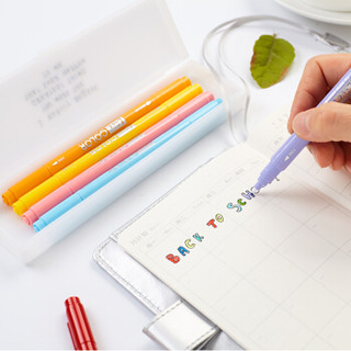 韩国慕那美（monami）双头彩色水性笔纤维笔勾线笔创意手账笔0.4/1.0mm 30色套装04035Z30