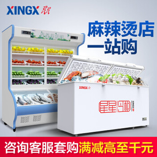 星星（XINGX） 1.2米商用点菜柜餐馆饭店展示柜LCD-12E+519L商用单温大冷柜BD/BC-519E