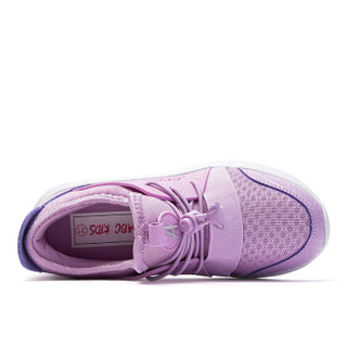 abckids童鞋 春季款男女童运动鞋中小童透气网面跑步轻鞋子DY91320712 亮紫色26码