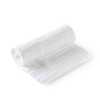 全棉时代（PurCotton）2100014403-000 全棉时代白色包边款水洗纱布浴巾 115x115cm
