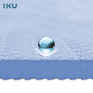 IKU初学者瑜伽垫  80cm加宽加厚TPE防滑正位瑜珈垫子 185cm*80cm*8mm（标准版）蓝