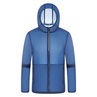 Fuguiniao 富贵鸟 防晒衣男女情侣款轻薄防晒透气防水皮肤衣弹力速干皮肤风衣 D1901 男款深蓝 2XL