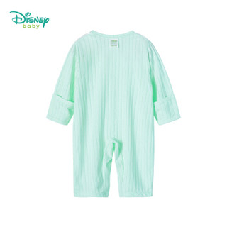 迪士尼（Disney）婴儿四季卡通印花新生儿连体衣宝宝哈衣长袖开档爬服191L784 绿色 6个月/身高66cm