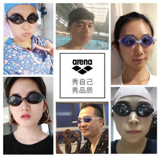 阿瑞娜arena 日本进口近视泳镜 左右度数不同 男女高清防雾防水近视游泳镜 舒适大框游泳眼镜 (500度-单镜片)