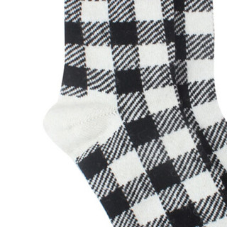 Gap旗舰店 女装 活力图案水手短袜两双装397061 黑白方格 ONESIZE