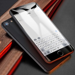 凯普世 苹果8/7/6s钢化膜 iPhone8/7/6/6s全屏高清防爆手机玻璃保护膜前贴膜 4.7英寸黑色软边高清