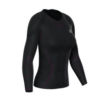 LP ARF2401Z(S)黑色 女子压缩衣 健身瑜伽跑步户外运动 轻薄透气塑身长袖紧身衣