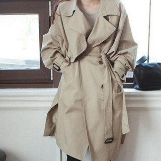 LAXJOY 朗悦 新款风衣女韩版休闲时尚薄外套 LWFY191195