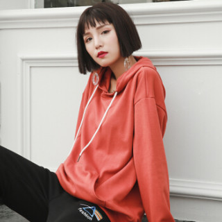 joy of joy 京东女装2019年春季新款卫衣女连帽宽松bf风韩版潮百搭套