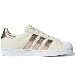 adidas 阿迪达斯 三叶草 女子 三叶草系列 SUPERSTAR W 运动 经典鞋 CG6449 汉玉白 38码 UK5码