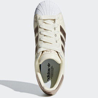 adidas 阿迪达斯 三叶草 女子 三叶草系列 SUPERSTAR W 运动 经典鞋 CG6449 汉玉白 38码 UK5码