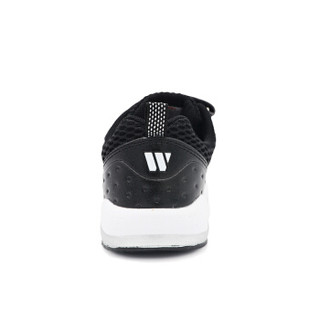 回力（Warrior）童鞋单网透气魔术贴男女童学生运动休闲鞋 WZ-2678 黑色 36