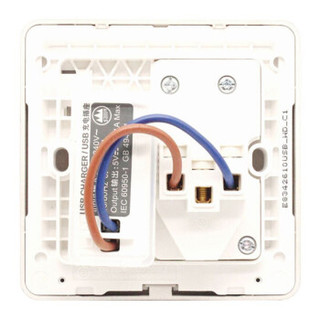 施耐德电气（Schneider Electric）开关插座面板 五孔带2.1A USB接口插座 86型面板 绎尚系列 年轮褐色