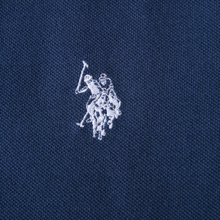 U.S. POLO ASSN. polo衫男士2019春夏新品多色纯棉潮流时尚短袖t恤1192101001 藏蓝色 S