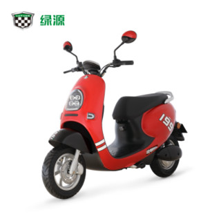 绿源（Luyuan）电动轻便摩托车电瓶车 新品60V 成人男女 MQQ5 型号LY800DQT 白色