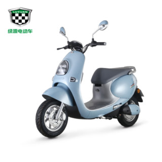 绿源（Luyuan）电动轻便摩托车电瓶车 新品60V 成人男女 MQQ5 型号LY800DQT 白色