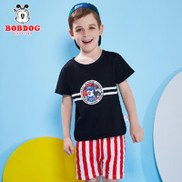 Bobdog 巴布豆 夏季儿童短袖套装潮