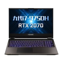 Hasee 神舟 战神G9 17.3英寸 笔记本电脑 (黑色、酷睿i7-9750H、16GB、256GB SSD+1TB HDD、RTX 2070 8G)