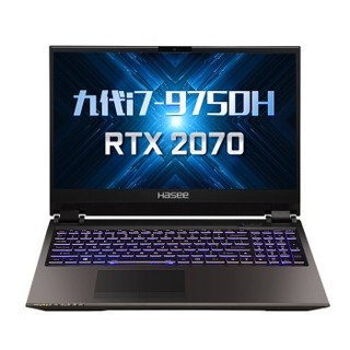 Hasee 神舟 战神G9 17.3英寸 笔记本电脑 (黑色、酷睿i7-9750H、16GB、256GB SSD+1TB HDD、RTX 2070 8G)