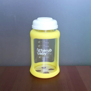 趣乐贝比 Cherub Baby CHAC240SY 宽口径玻璃奶瓶 240ml 黄色