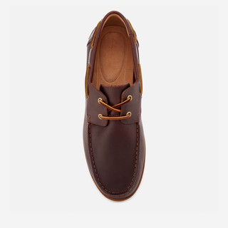 Clarks 其乐 Morven Sail系列套脚平底男士休闲鞋帆船鞋 British Tan UK33