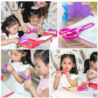 美阳阳儿童剪纸 DIY制作立体折纸幼儿园手工制作材料 3-6岁折纸益智玩具书