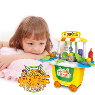 铭塔（MING TA）快餐车过家家 益智玩具角色扮演仿真 儿童男女孩3-5-6岁