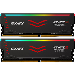  GLOWAY 光威 TYPE-β系列 16GB（8GB×2） DDR4 3000 RGB台式机内存条 