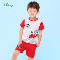迪士尼Disney童装男童纯棉宝宝衣服休闲短袖套装
