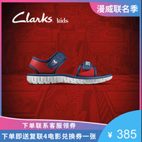 clarks其乐童鞋中童男童凉鞋蜘蛛侠联名款2019新款Surfing Web K 红色 28 *3件