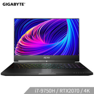 GIGABYTE 技嘉 Aero15 ClassiXA 15.6英寸游戏本（i7-9750H、16GB、1TB、RTX 2070、4K）