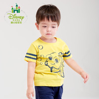 迪士尼Disney儿童T恤纯棉夏季男