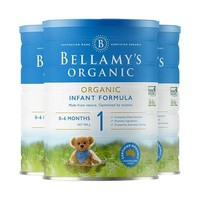 BELLAMY'S 贝拉米 新款有机婴幼儿配方奶粉 1段 900克*3罐 