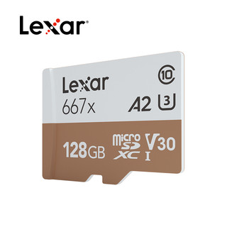 Lexar 雷克沙 667x microSDXC A2 UHS-I U3 TF存储卡 128G