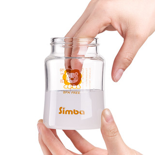 Simba 小狮王辛巴 双凹 宽口径玻璃小奶瓶 240ml