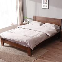 JIAYI 家逸 RF-BX047 双人床 (180cm*200cm、白橡木)