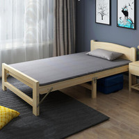佐盛实木折叠单人床双人床公寓床现代简约经济型木床简易床家用实木床 1960*600*400