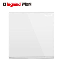 罗格朗(LEGRAND)开关插座面板 仕典逸景K8玉兰白(底部镶银边) 单开双控K8/31/2/3B *3件