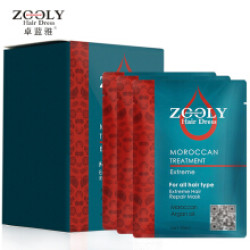 卓蓝雅(ZOOLY) 摩洛哥油保湿柔顺烫染修护发膜免蒸护发发膜 10袋/盒 *3件